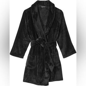 Victoria’s Secret Soft Cozy Short Black Robe XS/S